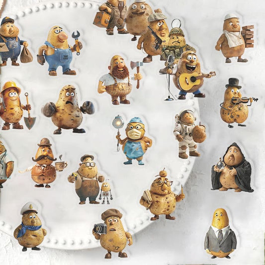 50PCS Potato Person Sticker Pack