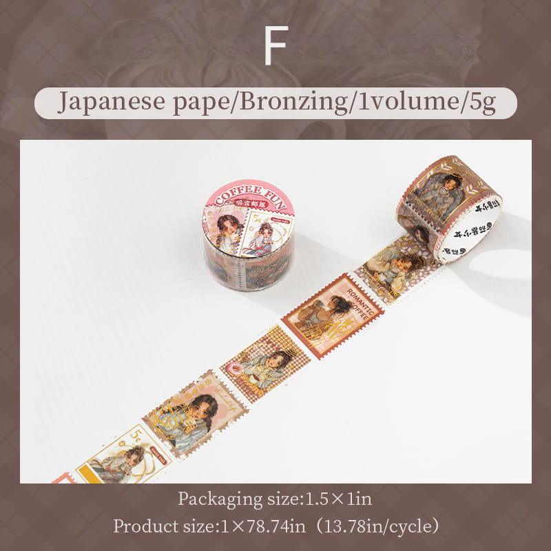 ostage Stamp Die-Cut Planner Washi Tape