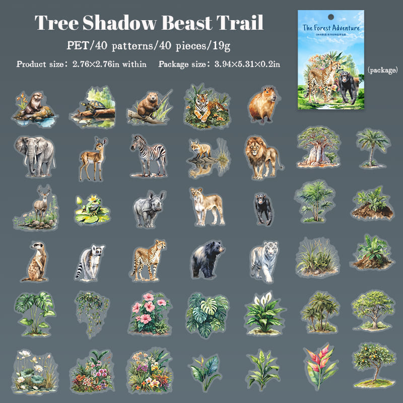Jungle Adventure Series Sticker Pack