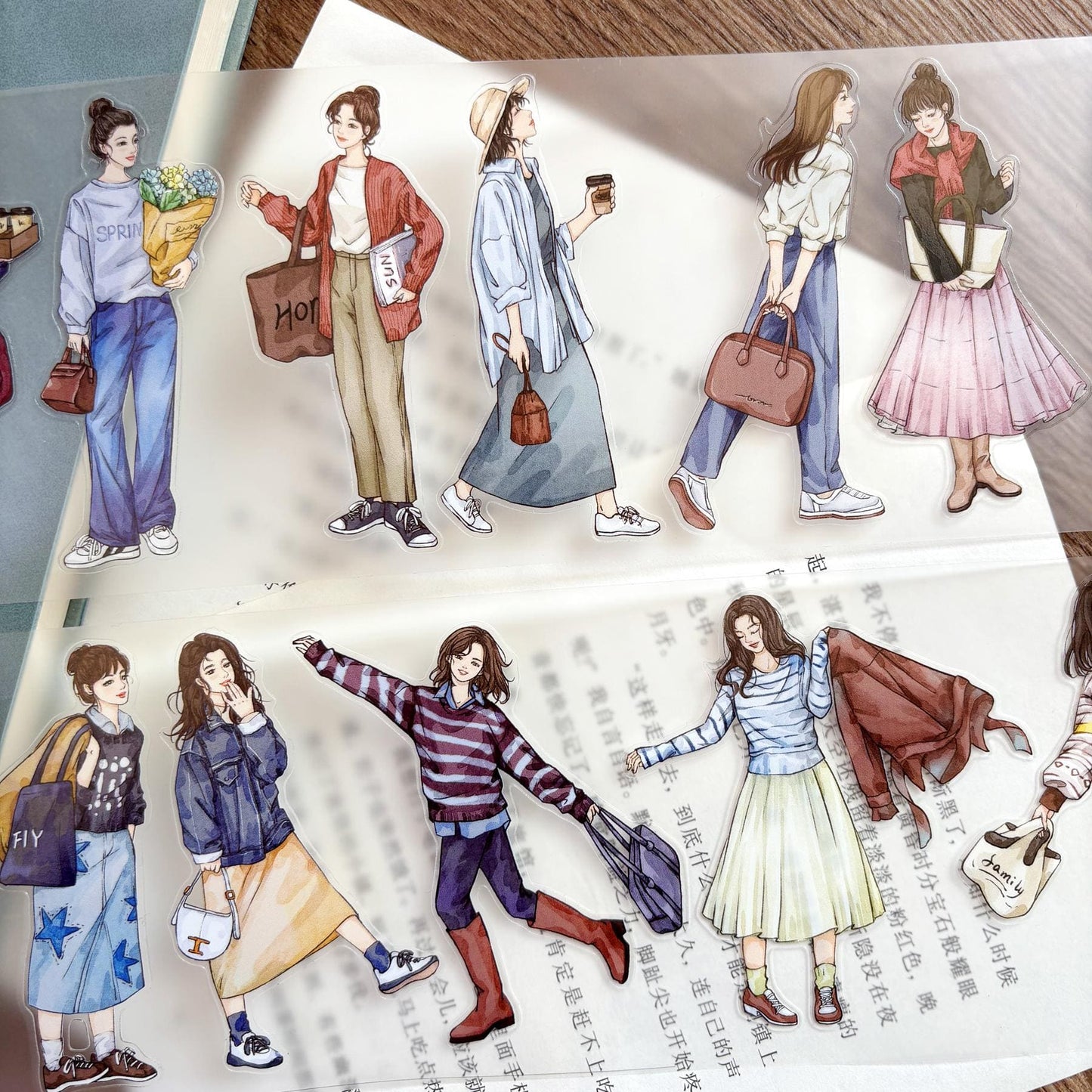 8cm*100 cm Die-Cut Casual Character Series One cycle Tape