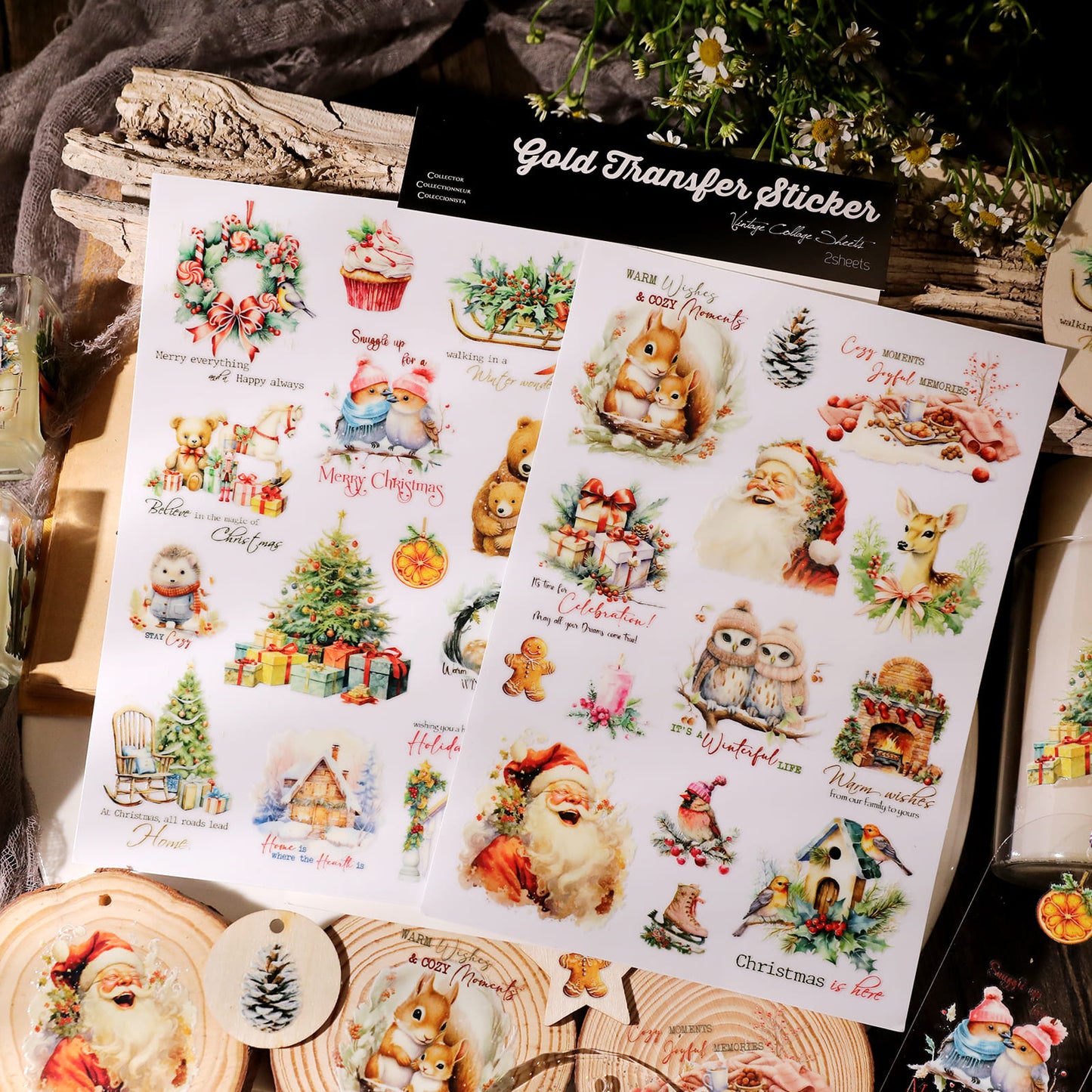 Christmas Theme Transfer Sticker
