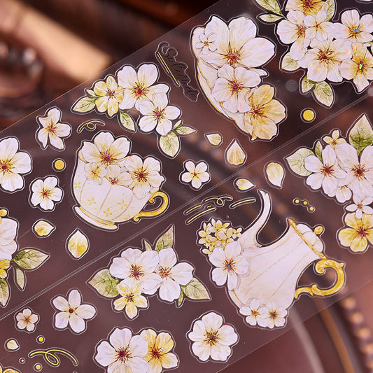 Die-Cut Floral PET Tape