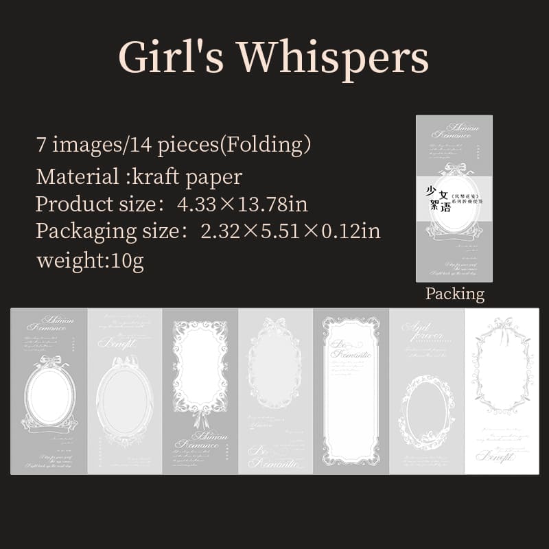 Floral Border Tear-off Sticky Note Pad
