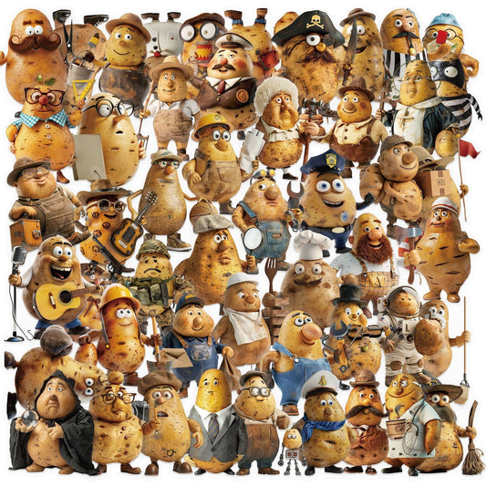 50PCS Potato Person Sticker Pack