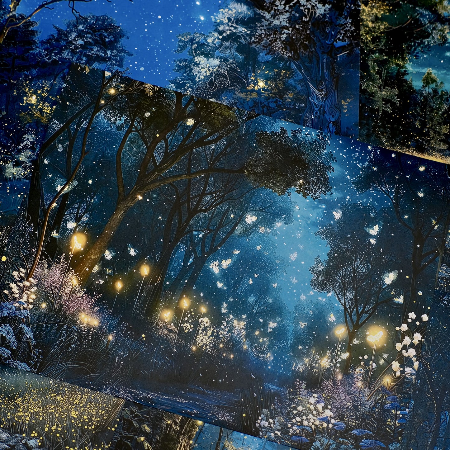 Magical Starry Sky Scrapbook Paper