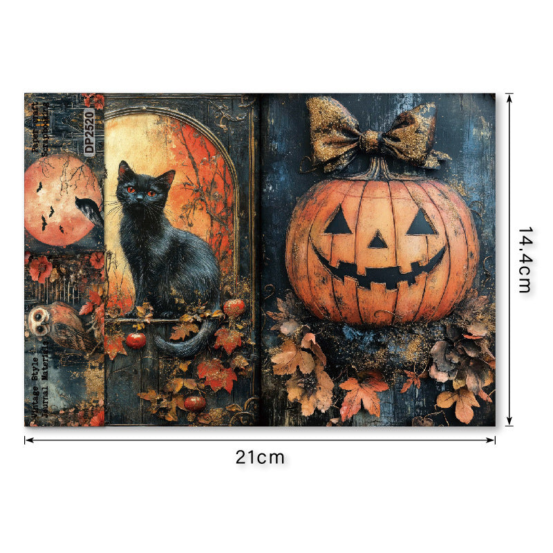 Halloween Theme Scrapbook Paper