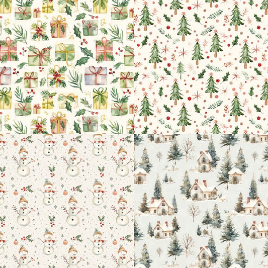 Christmas Scrapbook Paper - Collection 3