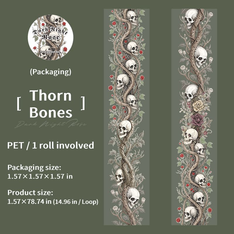 Gothic Theme PET Die-Cut Tape