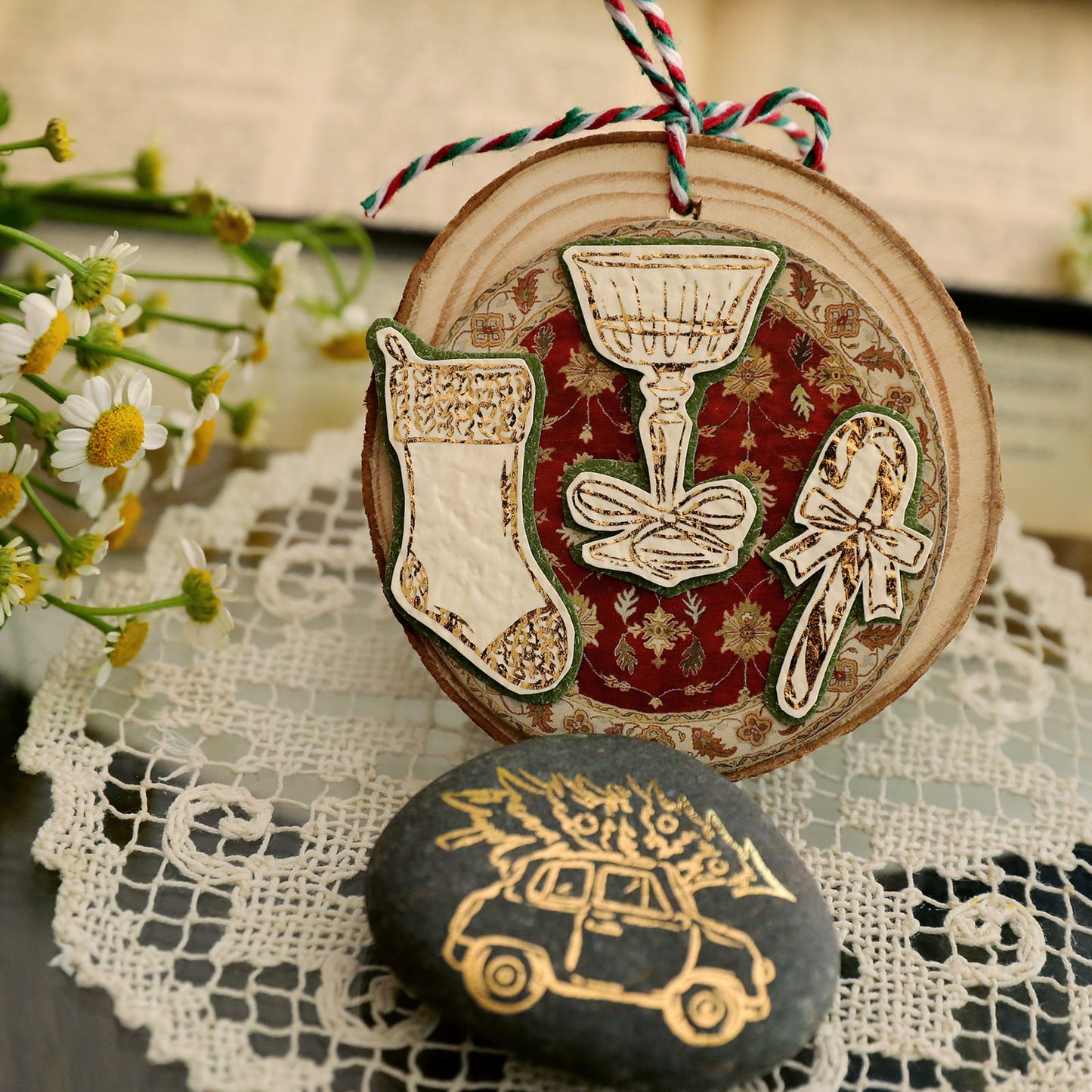 Christmas Themed Foil Transfer Stickers