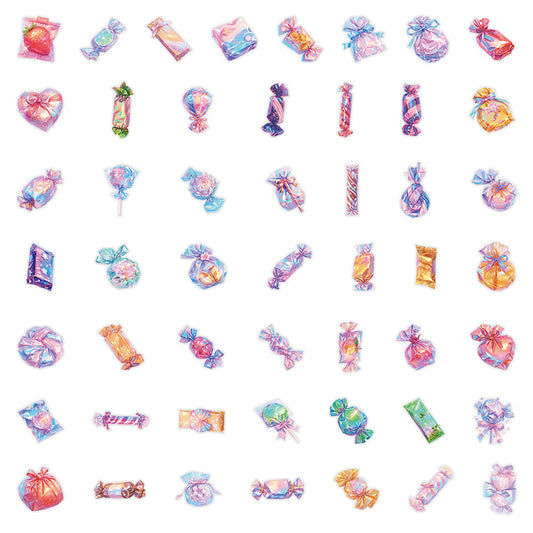 50PCS Rainbow Candies Stickers