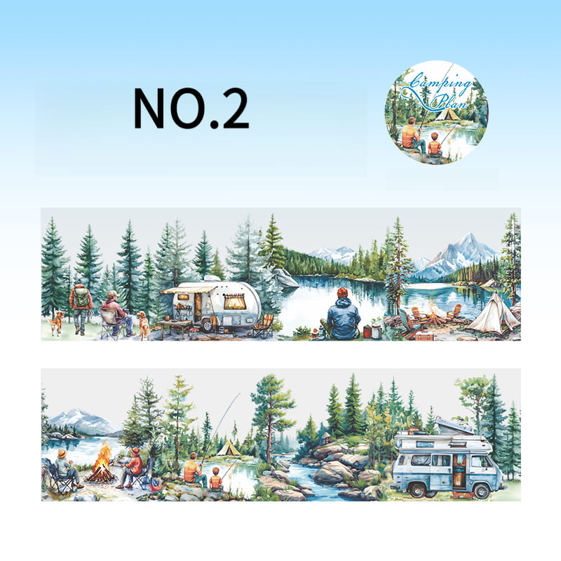 Camping Theme PET Tape