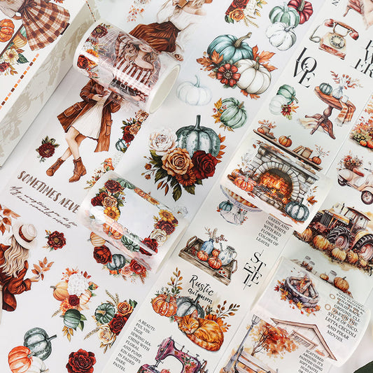 4PCS Autumn Series PET/Washi Tape-1