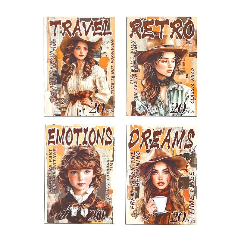 Vintage Character Sticker Book