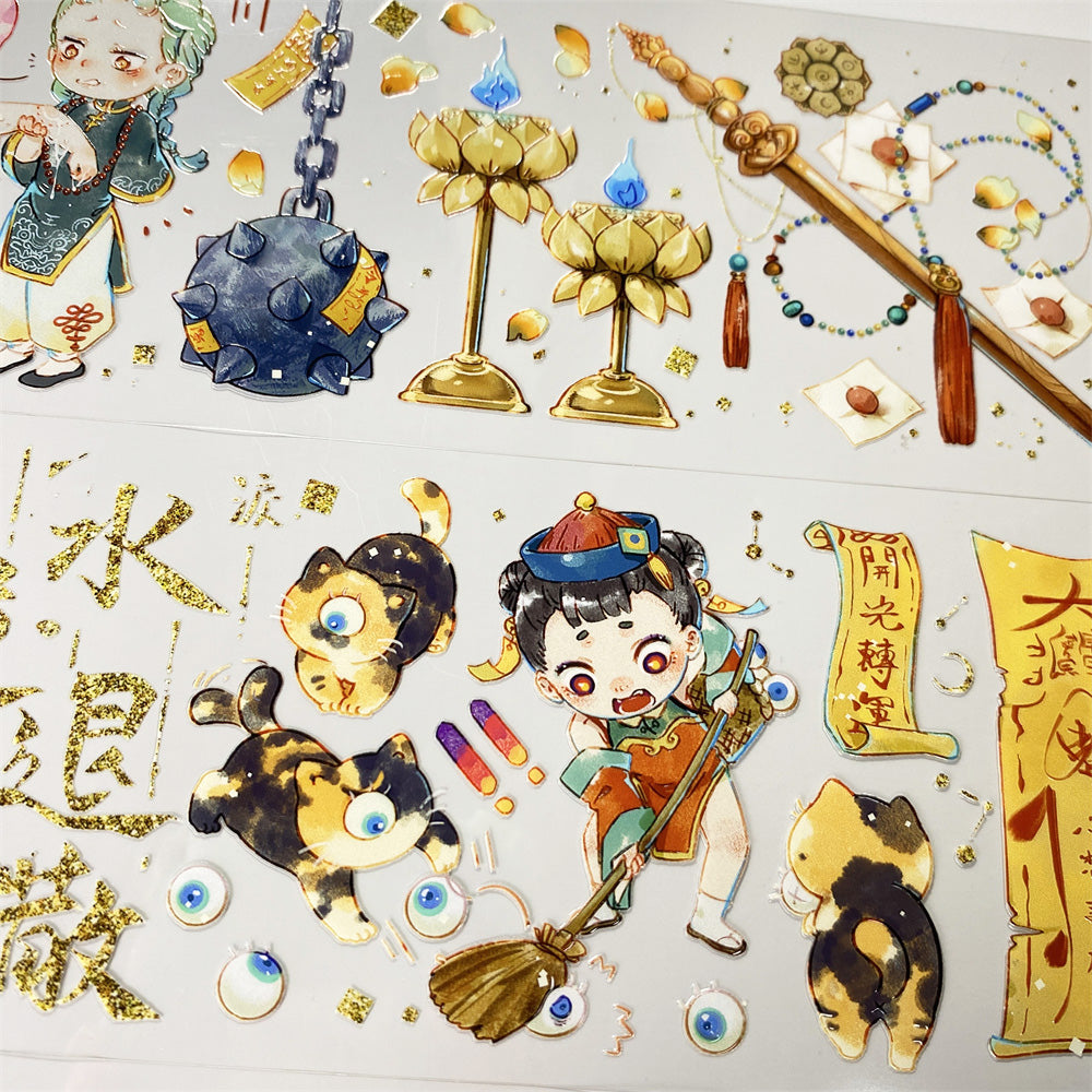 6.3cm*100cm Cute Zombie One Cycle PET Tape