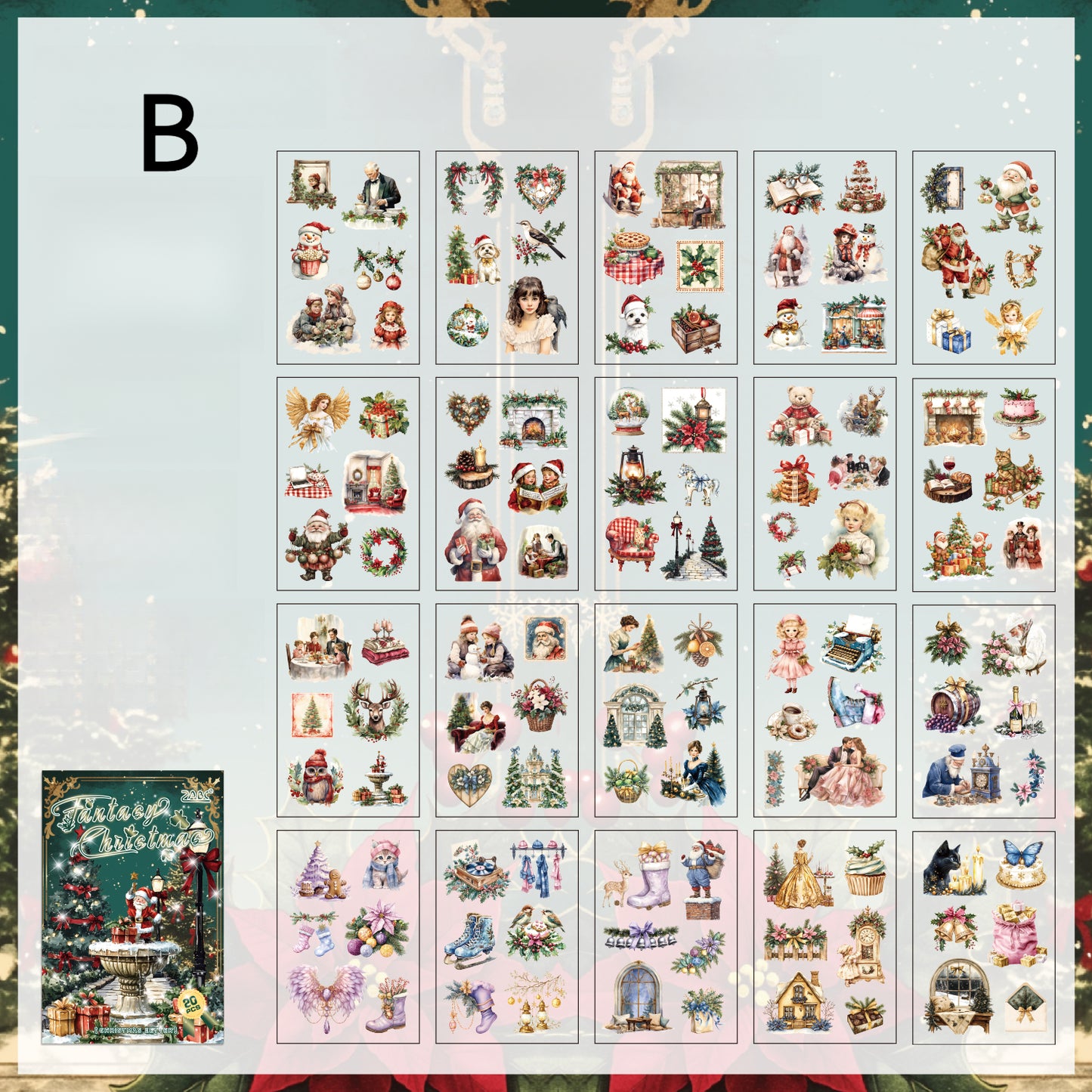 Die-cut Christmas Sticker Book