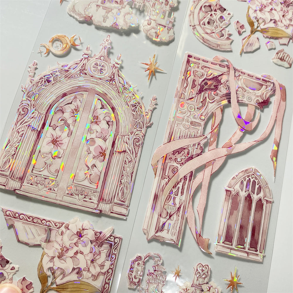 7cm*100cm Pink Castle