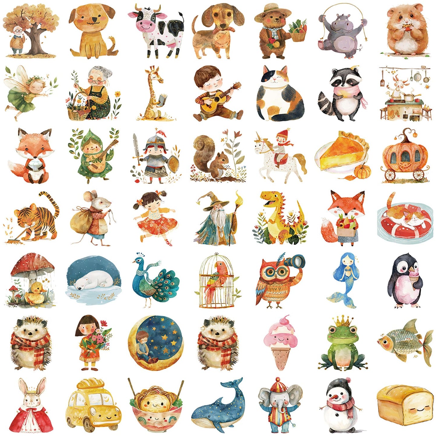 50PCS Fairy Tale Series Stickers