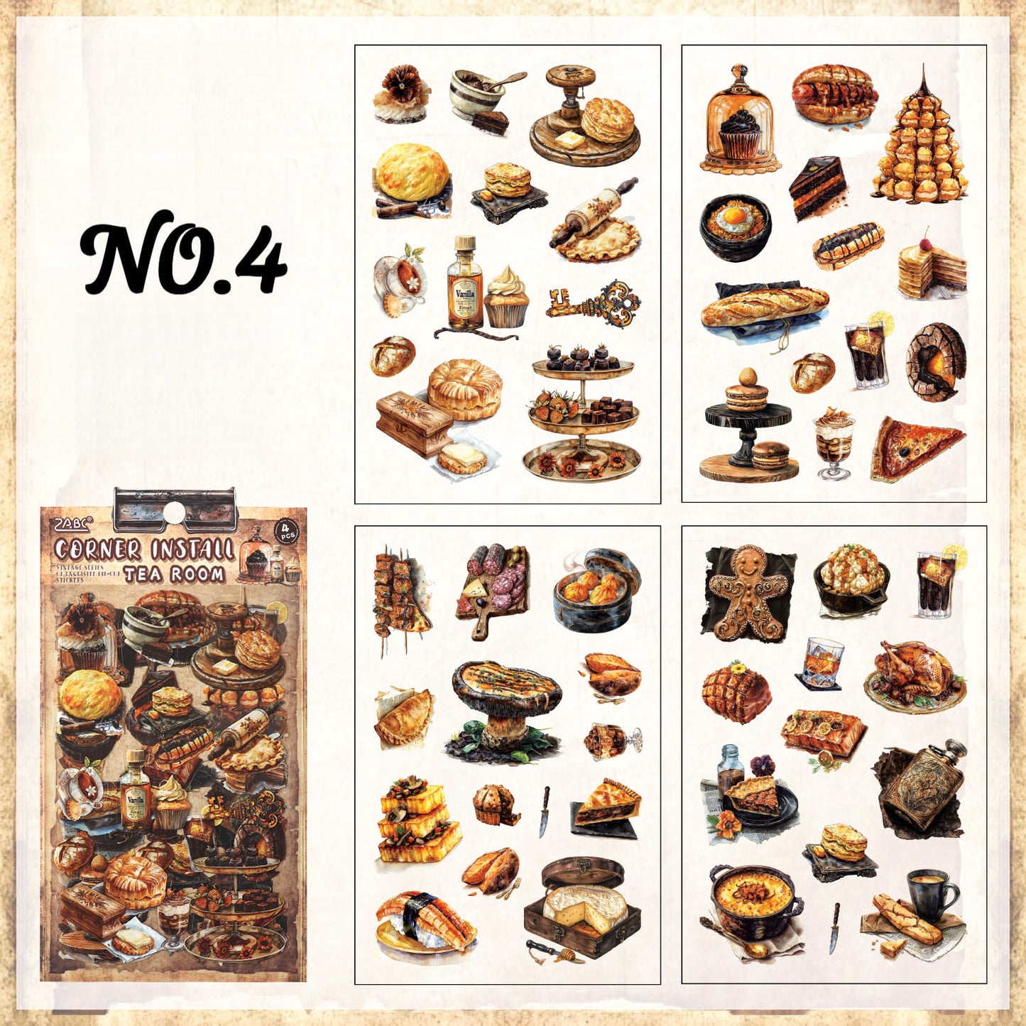 Vintage Ephemera Sticker Pack