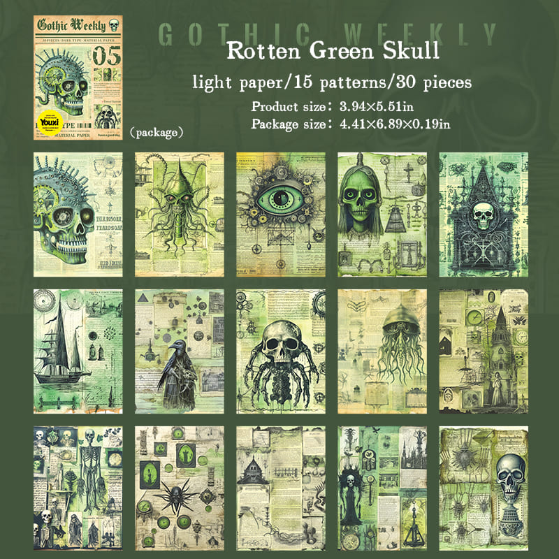 Gothic Theme Scrapbook Paper