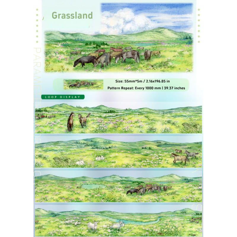 Mountain Forest Series Extra Long Loop Tape