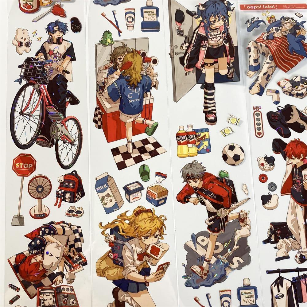 Chibi Figure Decorative One Cycle PET Tape