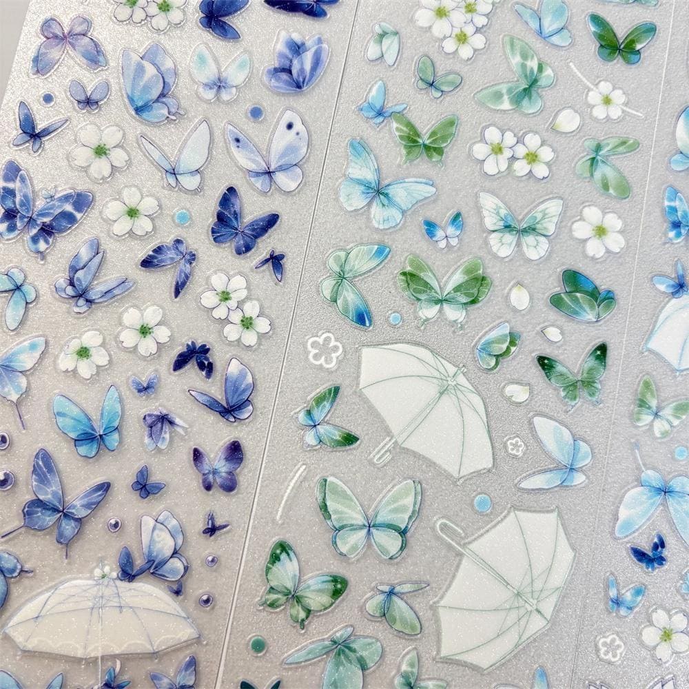 Die-Cut Fluttering Butterflies One Cycle PET Tape