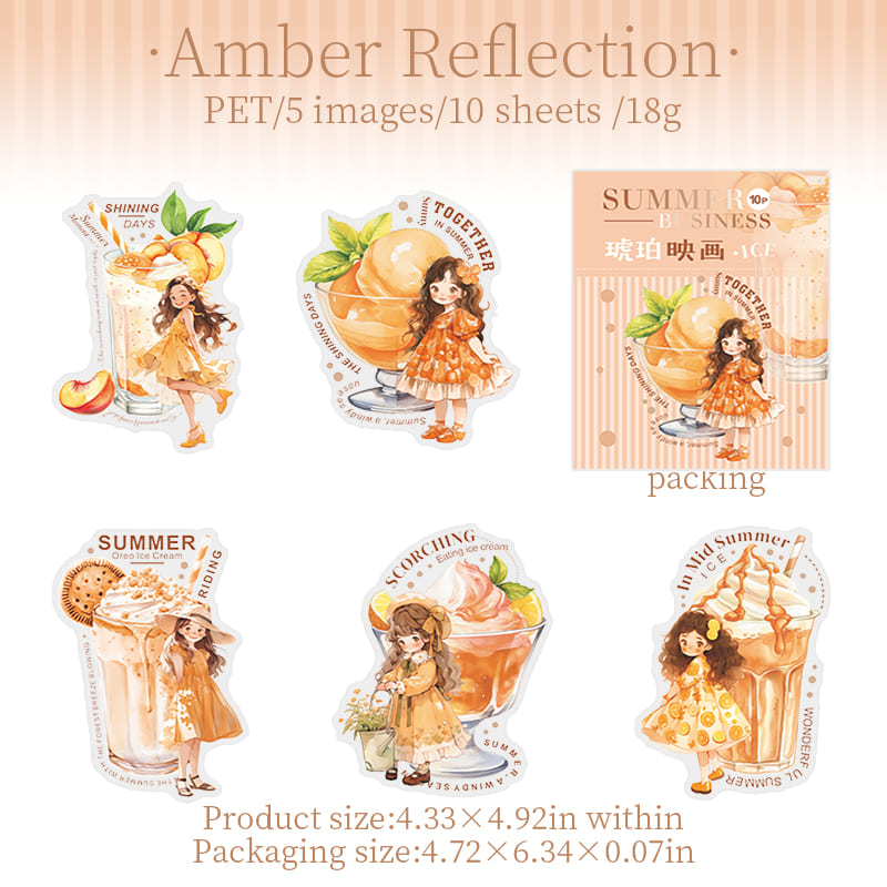 Summer Girl Stickers