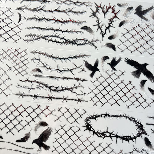 Die-Cut Thorn Pattern PET Tape - One Cycle