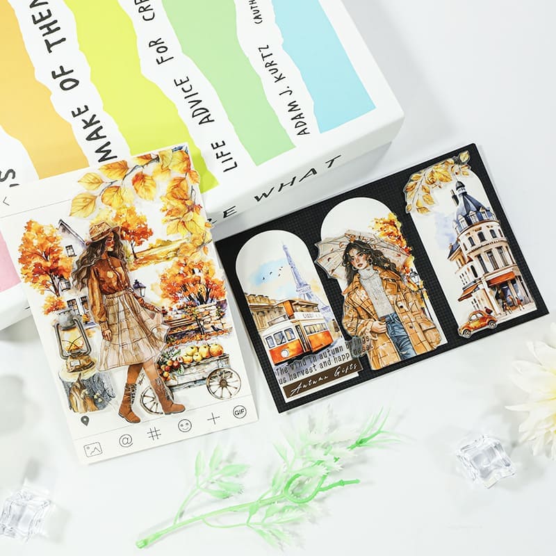 4PCS Autumn Series PET Tape-2