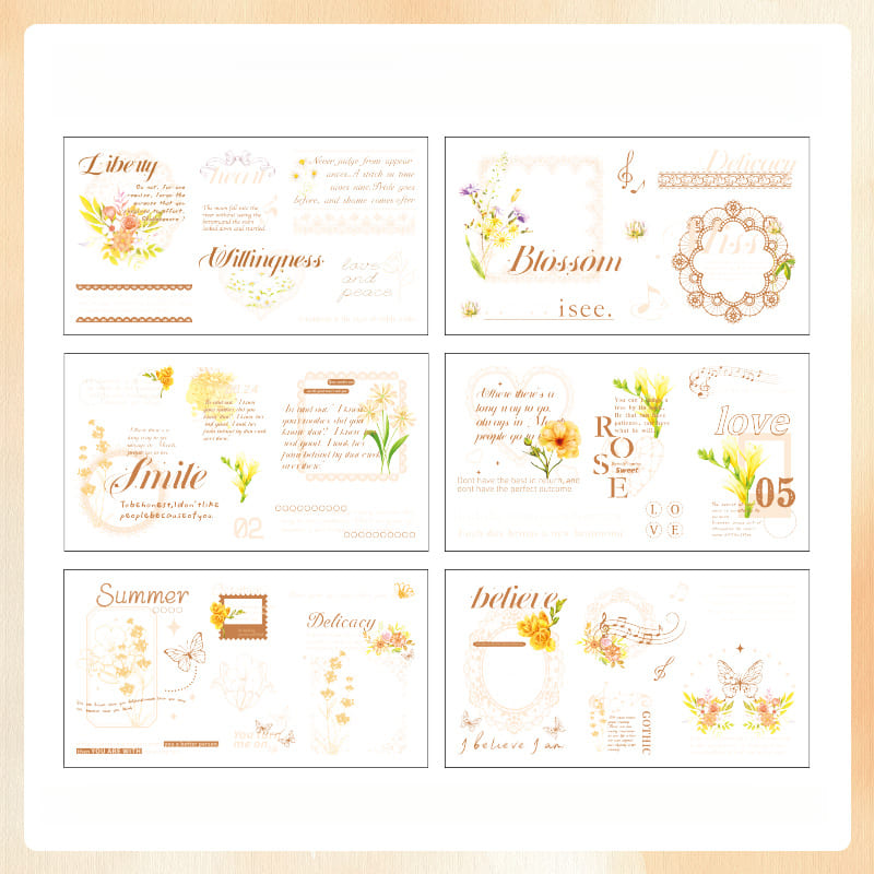 Border Flower Stickers