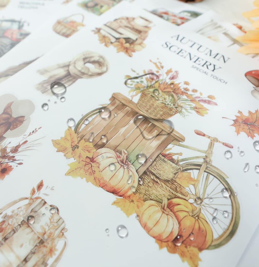 Autumn-Themed Sticker Book