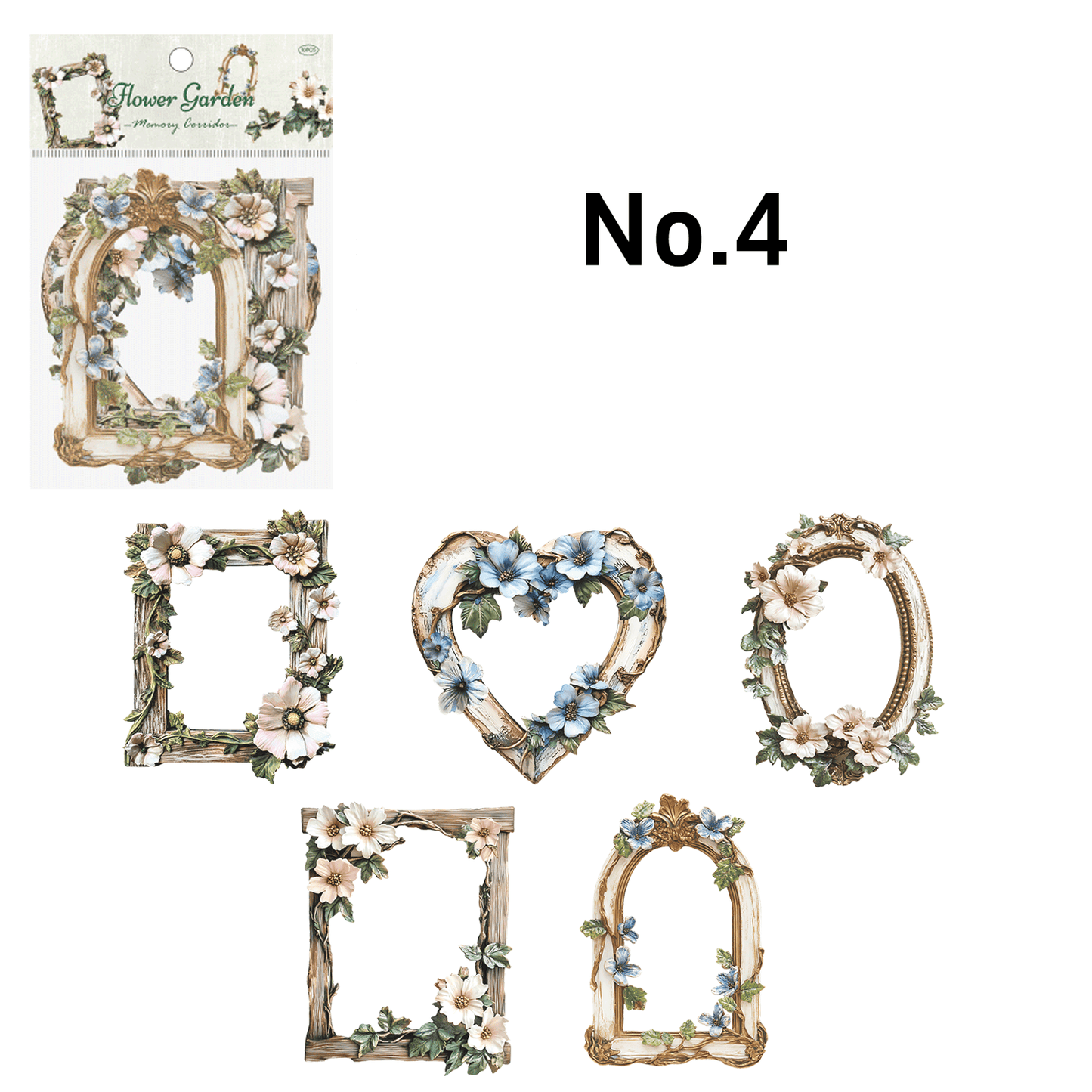 Floral Frame Theme Stickers