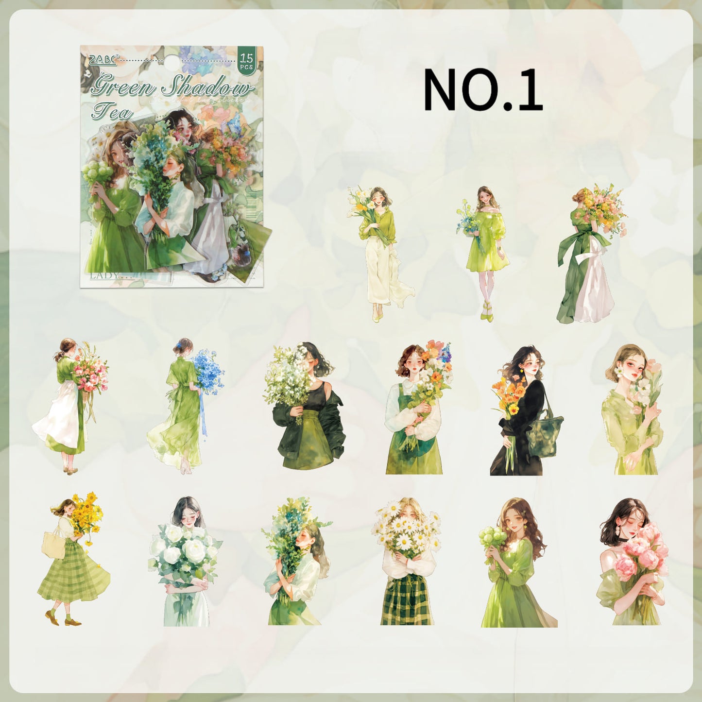 Elegant Ladies PET Stickers