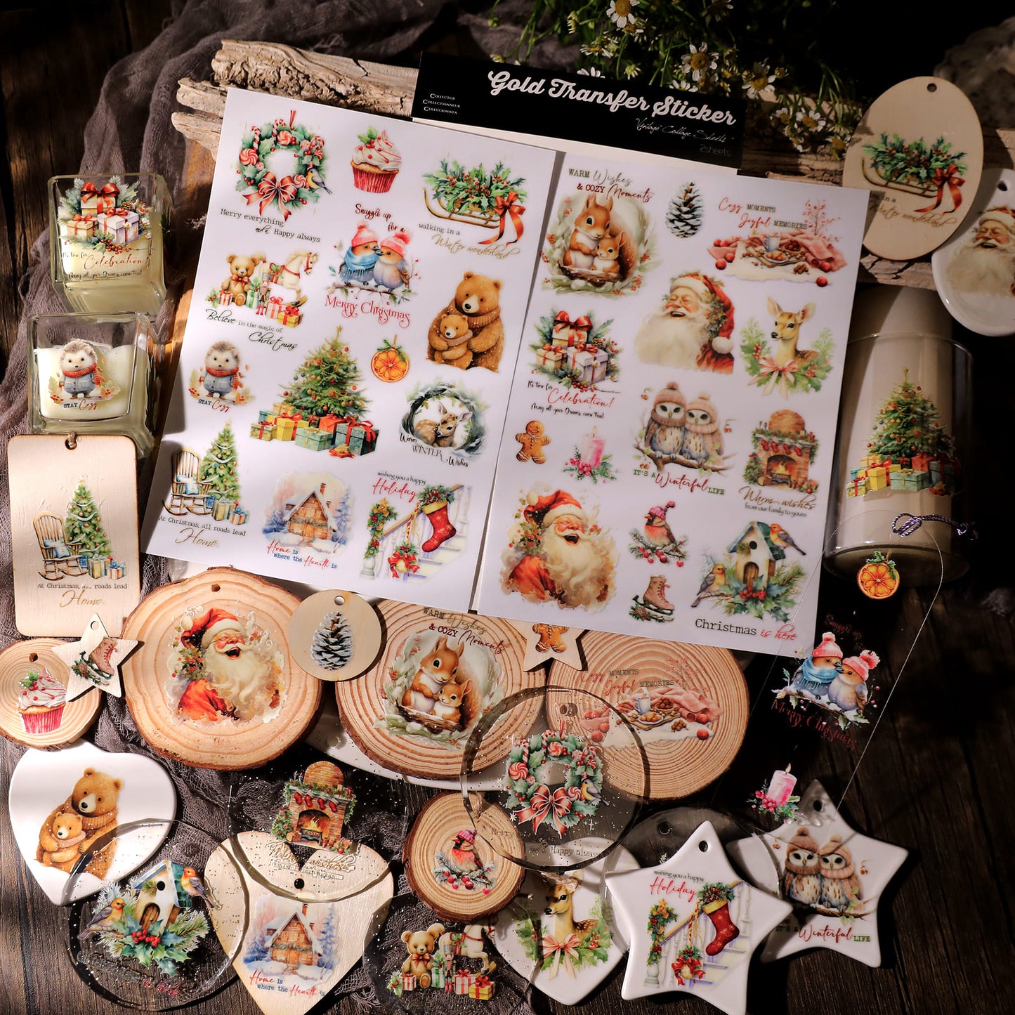 Christmas Theme Transfer Sticker