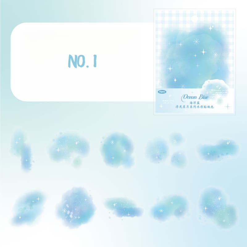 Watercolor Decorative Base Stickers