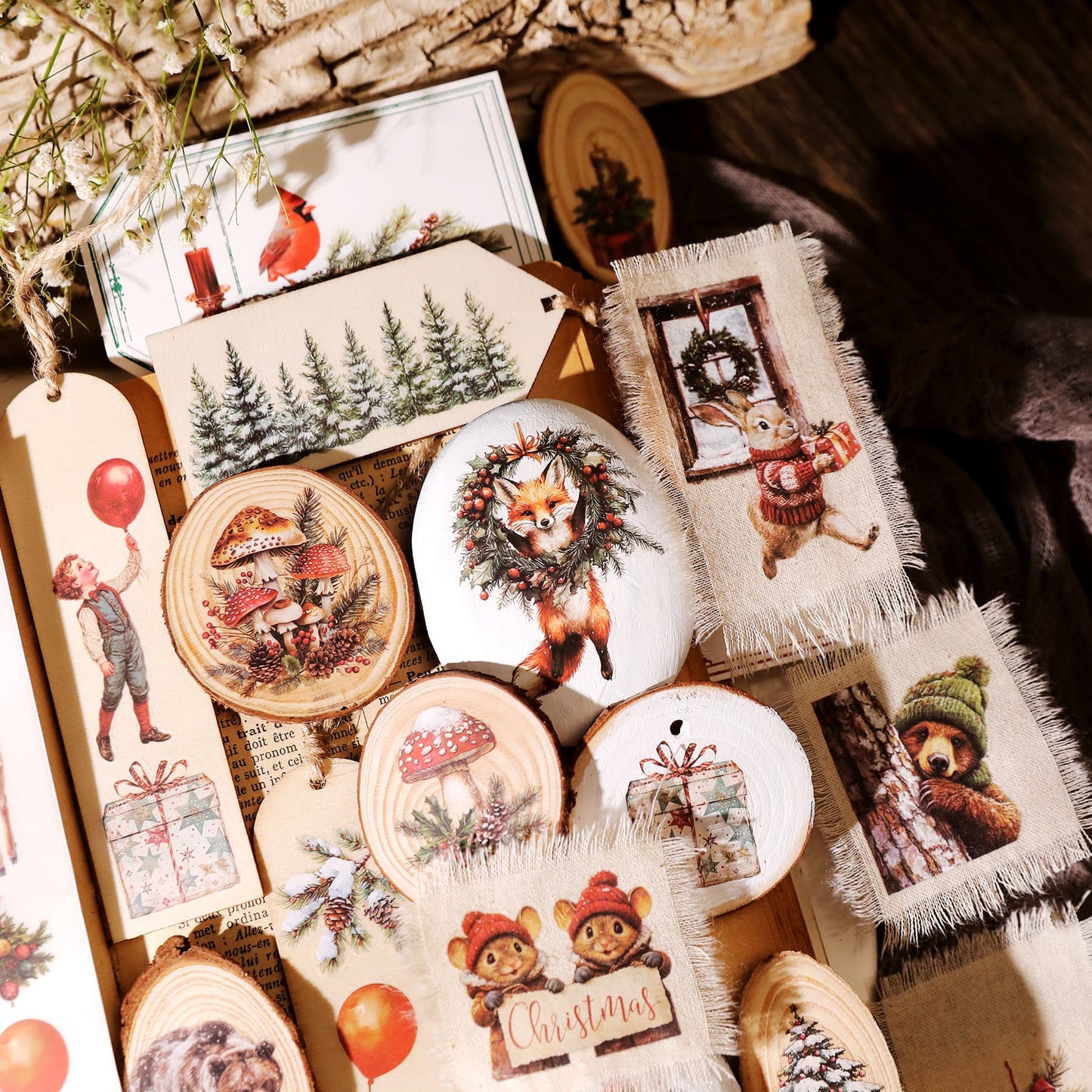 3PCS Christmas Transfer Stickers