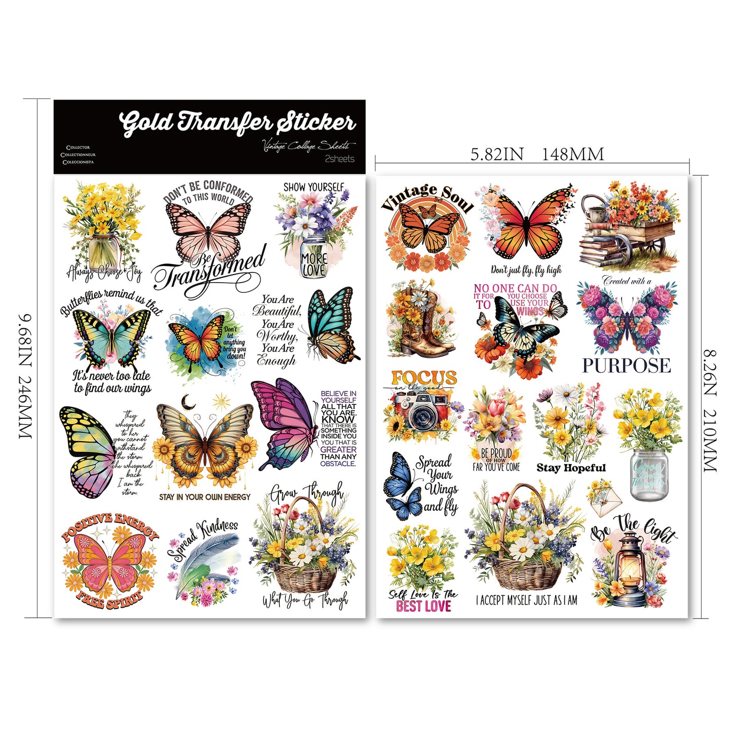 Butterflies Transfer Sticker