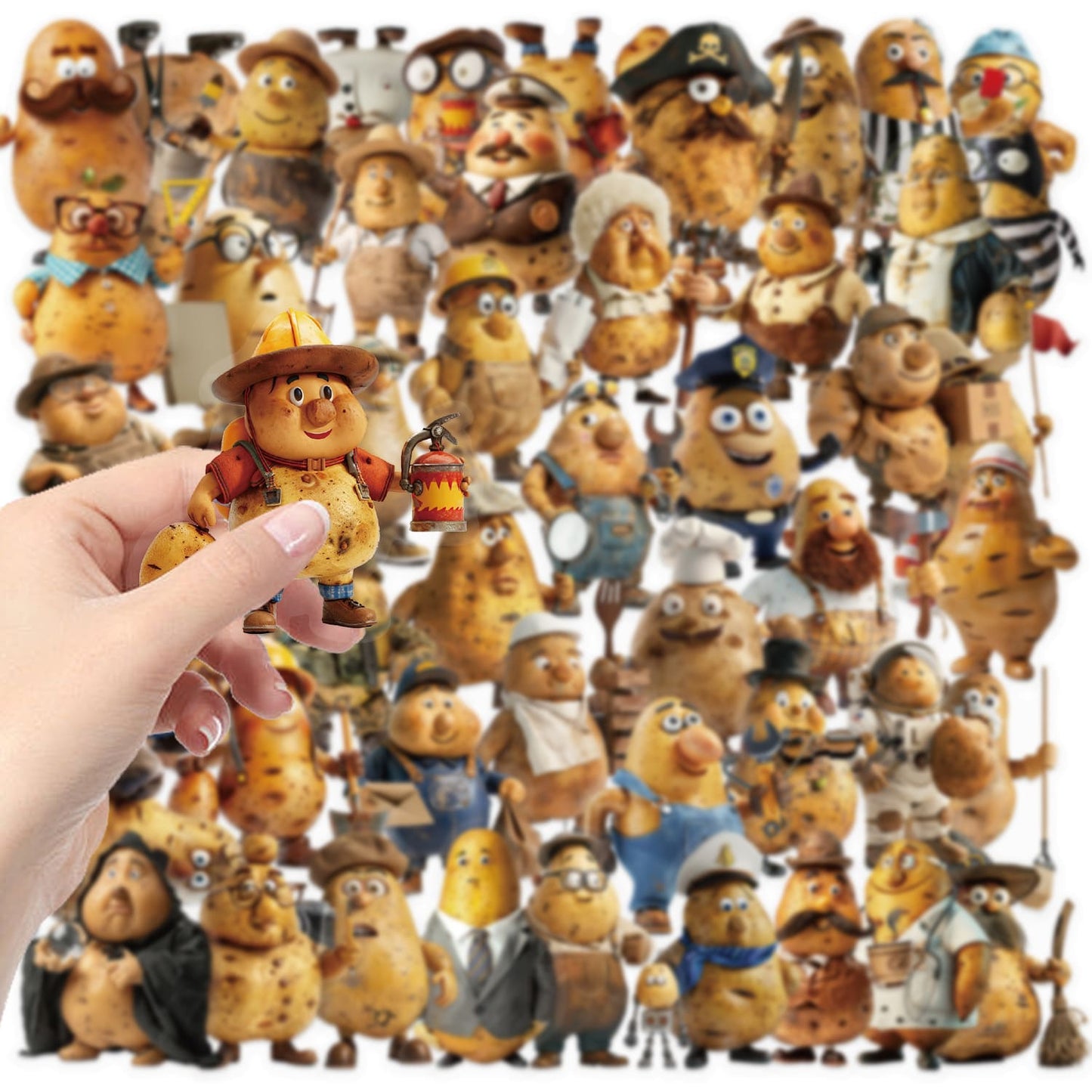 50PCS Potato Person Sticker Pack