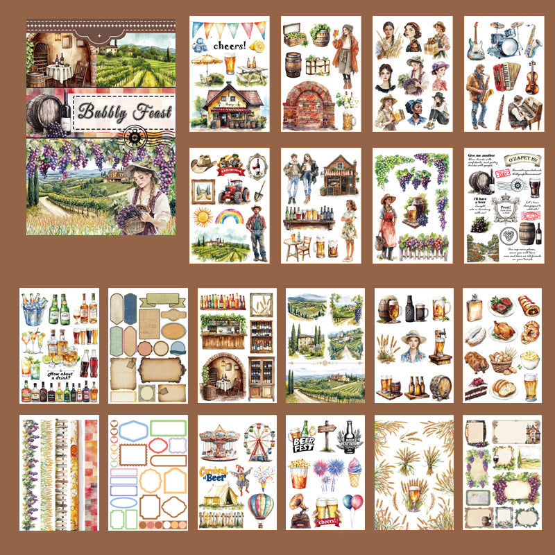 Banquet-Themed Sticker Book