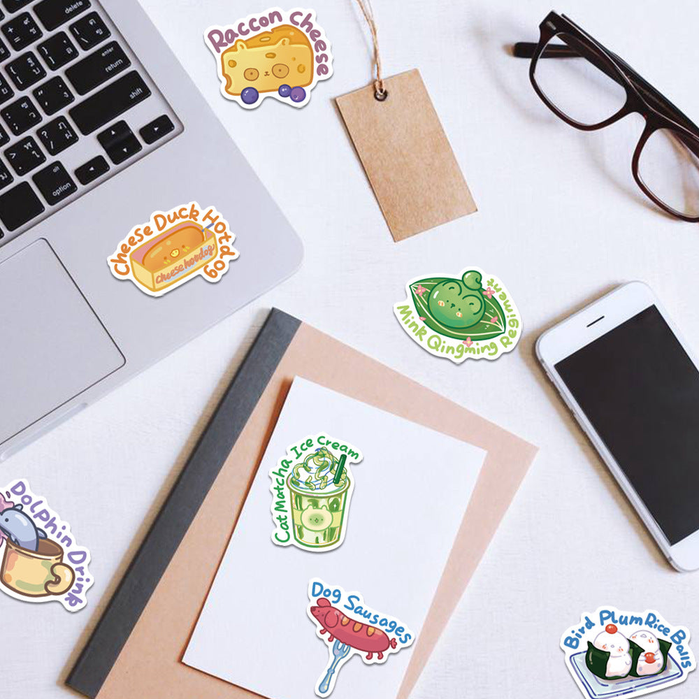 50PCS Dessert & Food Series Stickers