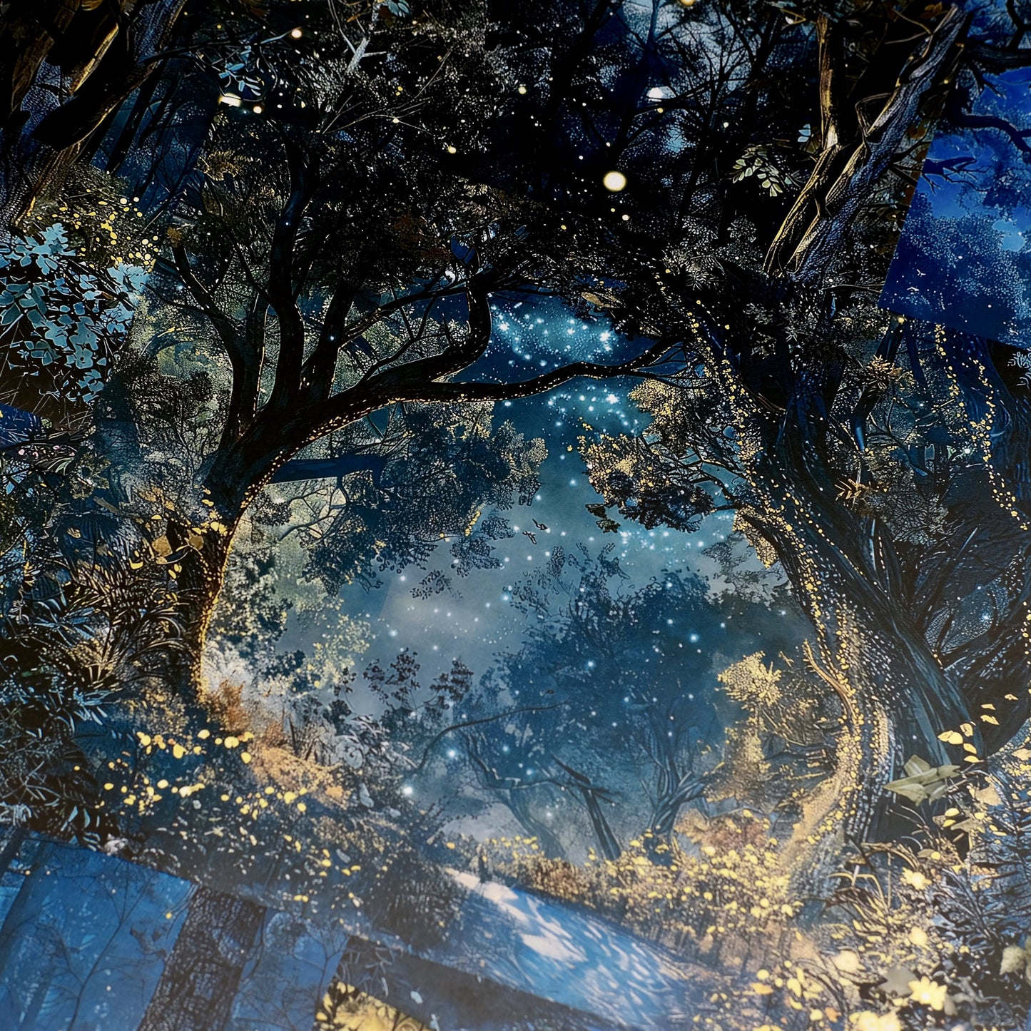 Magical Starry Sky Scrapbook Paper