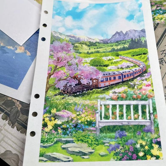 Spring Series Extra Long Loop PET/Washi Tape