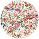 50PCS Pink Floral Sticker Pack