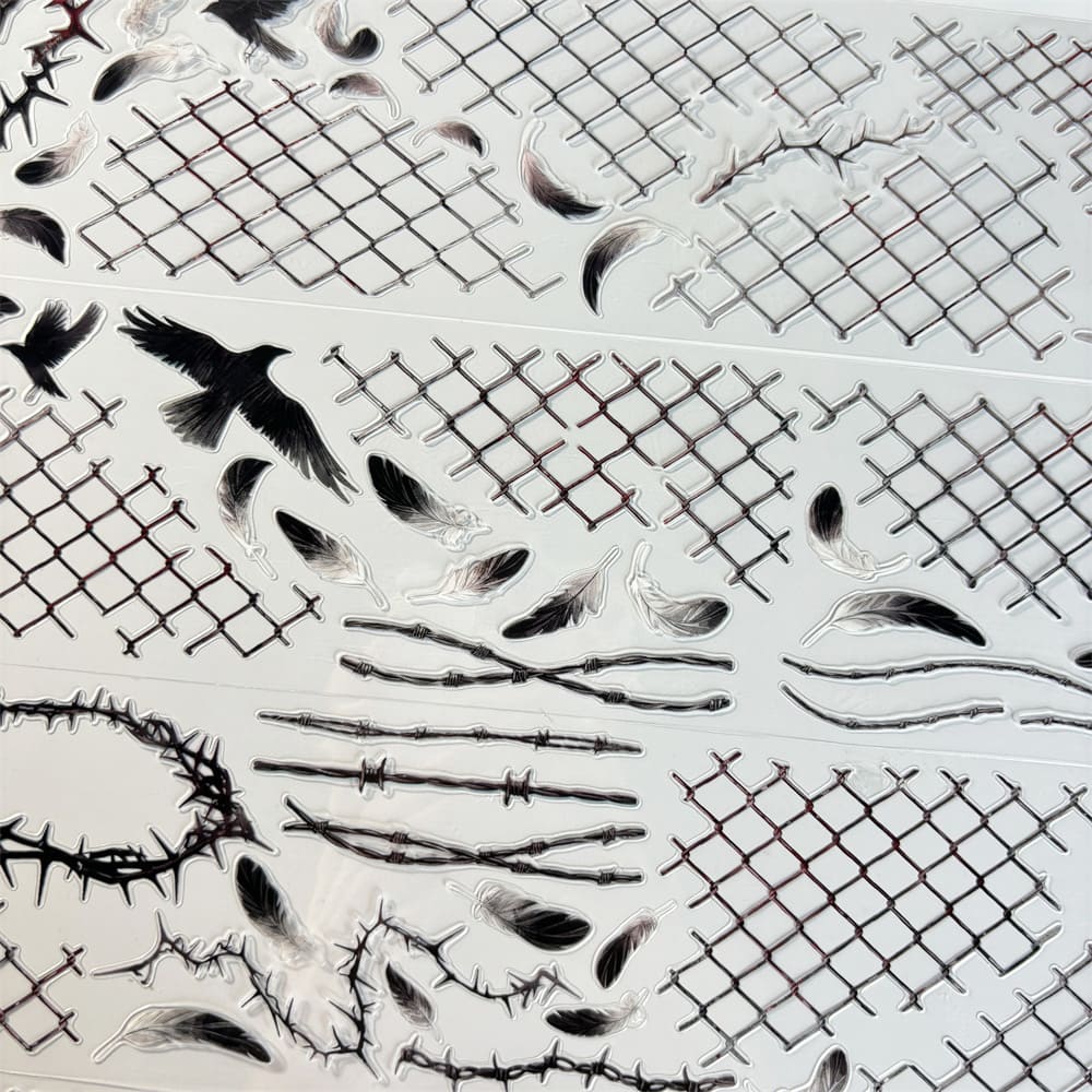 Die-Cut Thorn Pattern PET Tape -  One Cycle