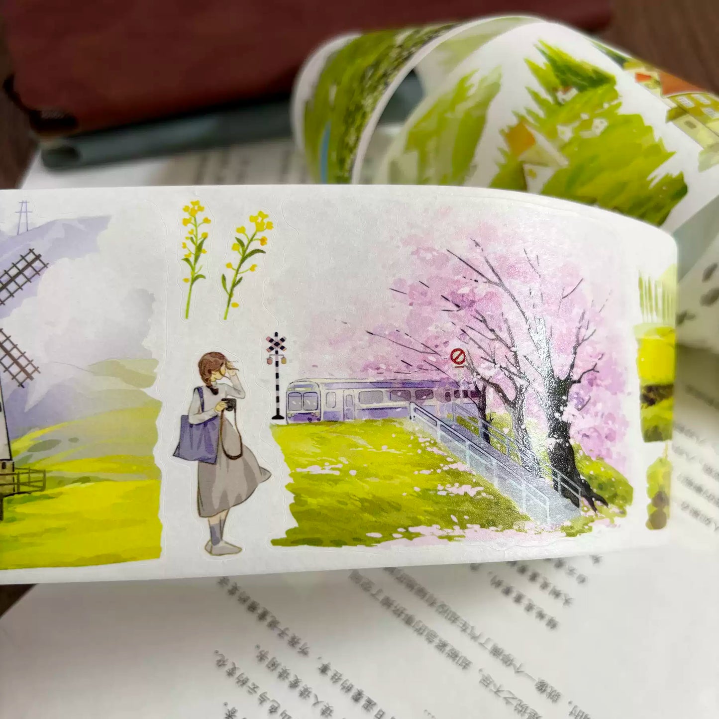 7cm*104cm Pastoral Style One Cycle Tape(Die-Cutting)