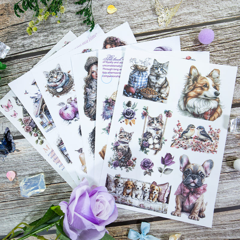 Pet-Themed Sticker Book