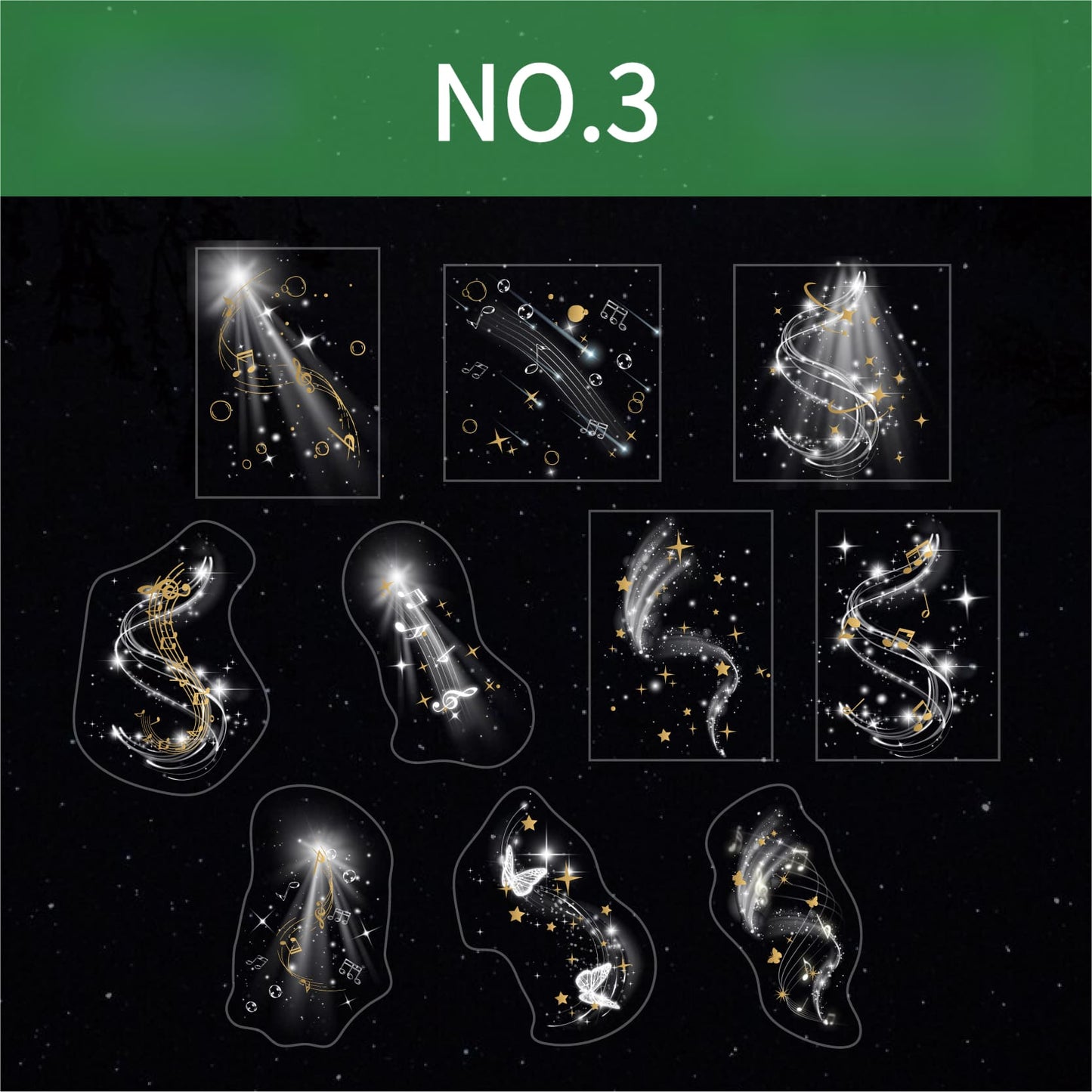 Beam of Light Theme Stickers