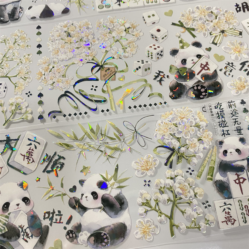 7.5cm*100cm Panda One Cycle PET Tape