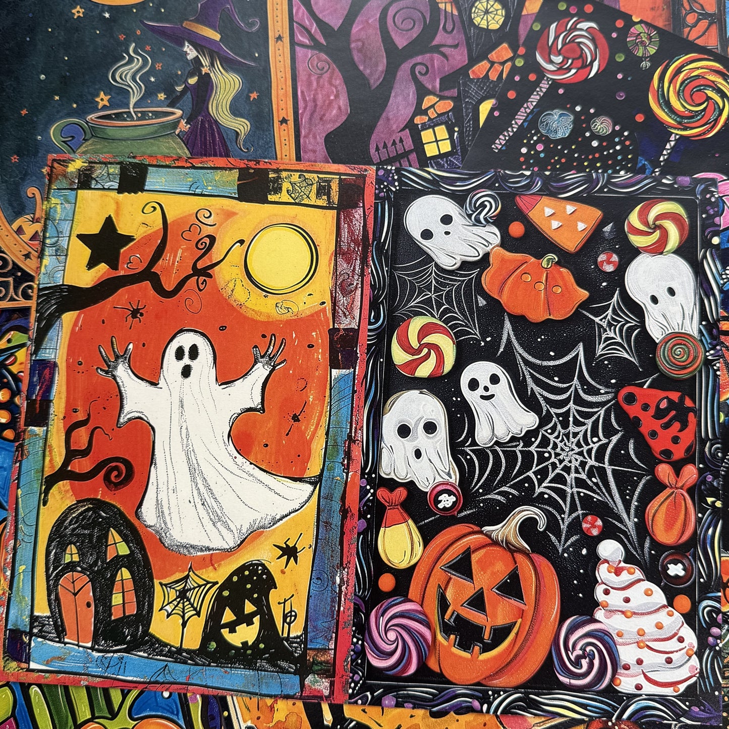 Magic Halloween Theme Scrapbook Paper