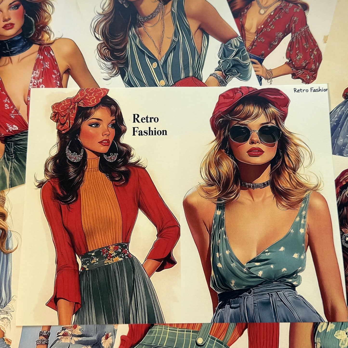 Magazine Style Scrapbook Paper